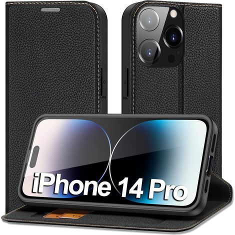 FUNDA CERRADA NEGRA PARA IPHONE 14 PRO 6.1' (1/5)