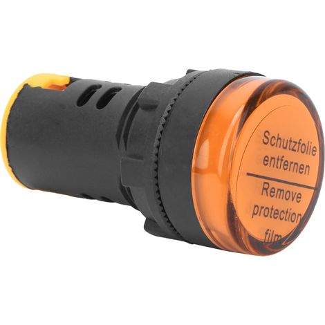 10 lampes témoins lumineuses LED BERM à semi-conducteurs, à économie d'énergie, φ22 mm, 24 V, AD16-22d S (jaune) (1/5)