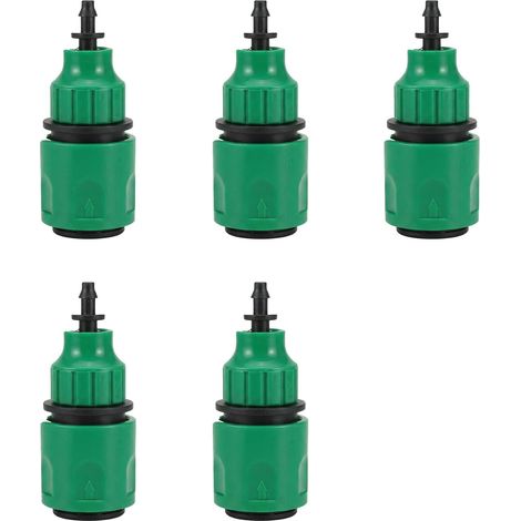 Set of 5 Plastic Hose Fittings 4/7 and 8/11 Garden Sprinkler Accessories Complete Kit for Irrigation System (1/5)