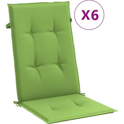 Maison Exclusive - Hochlehner-Auflagen 6 Stk. Melange Grün 120x50 (1/5)