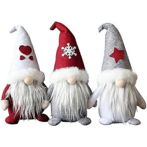 Gnome de Noël fait main suédois, décorations de Noël, cadeaux de Thanksgiving, gnome suédois (1/5)