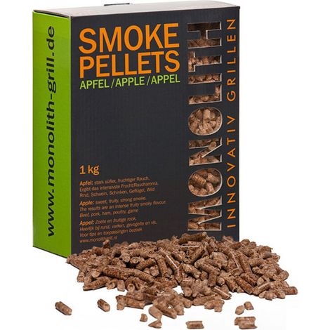 Monolith Smoke Pellets Grillpellets Räucherpellets Apfel (Apple) 1 kg 201102 (1/2)