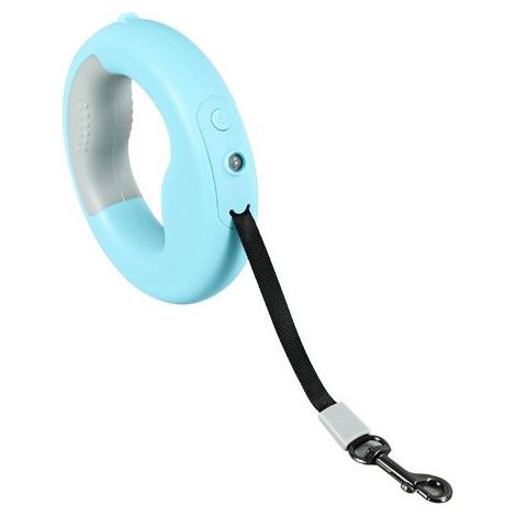 Laisse réglable pour chien, laisse rétractable de 3 m avec lampe torche LED, pour chiens de petite et moyenne taille