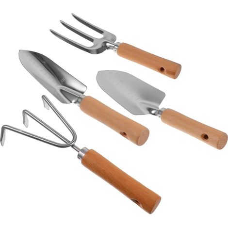 Kit d'outils de jardinage (ensemble complet) avec poignées ergonomiques pour planter, creuser et désherber confort optimal et accessoires indispensables pour le jardinage en extérieur. (1/5)