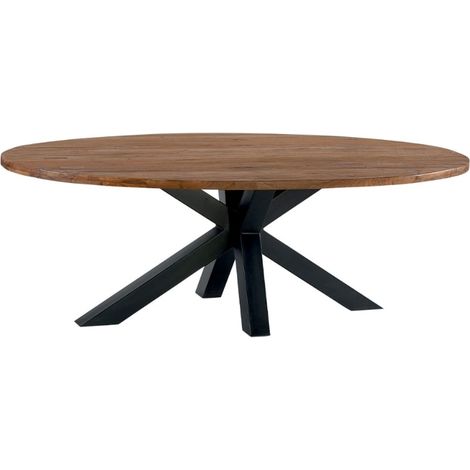 Bahut en bois recyclé coloré blanchi 130cm LILA - 130x40x90 cm - Kayu Meuble (1/5)