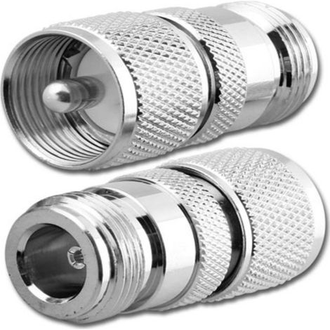 Adaptador de toma N / enchufe UHF