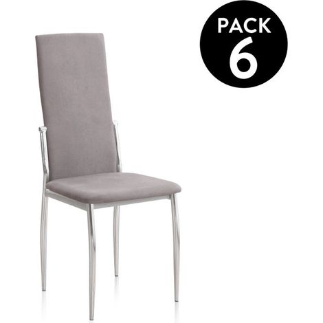 Pack 6 sillas de comedor Sakura Gris Marengo Sakura 43cm (ancho) x 110cm (alto) (1/5)