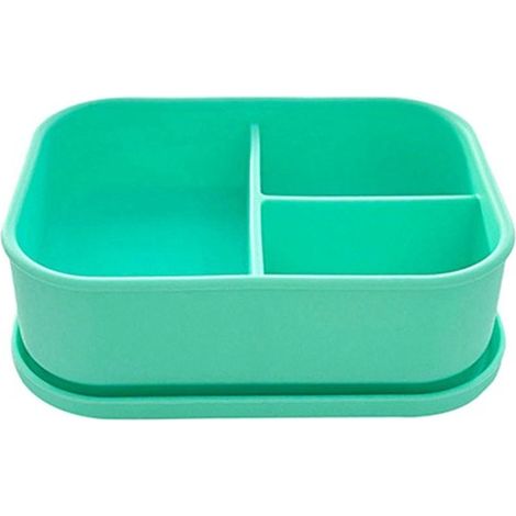 Erhältlich nur in einer Farbe: Mintgrün. Material: Lunchbox aus lebensmittelechtem Silikon, mikrowellengeeignet.