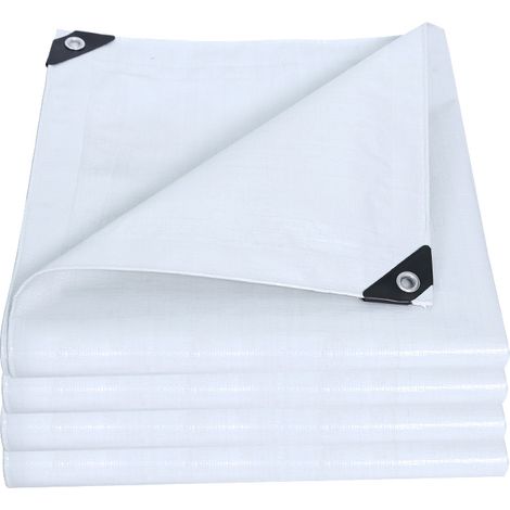 Grande bâche de protection 5×5m, couverture imperméable pour jardin, terrain, camion et équipements (1/5)