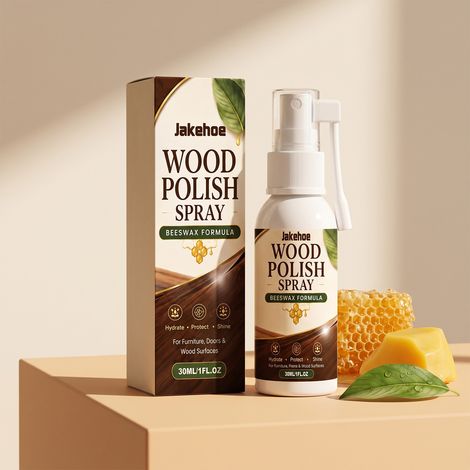 Holzpolierspray – Multifunktional für den täglichen Gebrauch im Haushalt: Reinigen, Fleckenentfernen, Aufhellen und Polieren von Holzmöbeln – 30 ml -- DE (1/5)