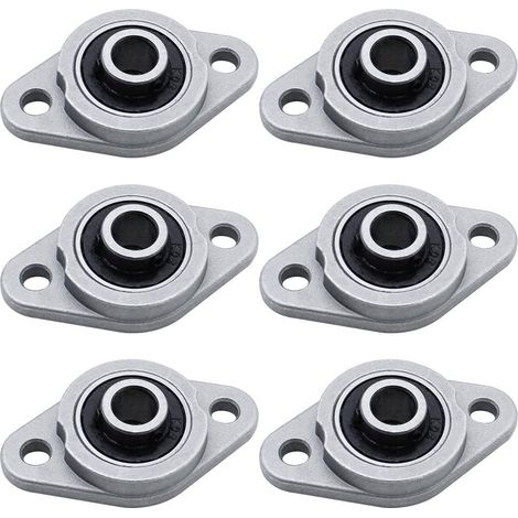 Bloc De Support À Roulement - 8 mm - Alliage De Zinc - Auto-Alignant - Pour Systèmes De Convoyeur Et Machines KFL - Lot De 6 (1/5)