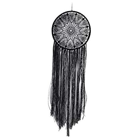 Attrape-rêves Shiwaki noir avec coquillage, décoration murale ronde pour chambre, salon, tente, balcon, fête (1/5)