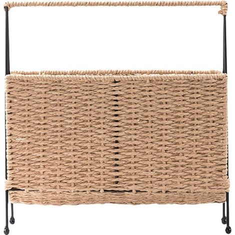 Panier À Magazines Tissé À Main, Porte-revues sur Pied, Porte-revues en Osier, Panier De Rangement pour Maison, Le Bureau Le Bureau