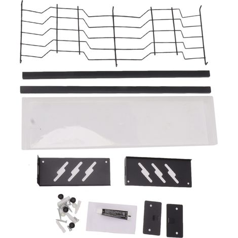 Égouttoir mural sans perçage pour vaisselle, porte-couverts et ustensiles de cuisine, étagère de rangement en acier inoxydable, accroché au mur, avec drainage. (1/5)