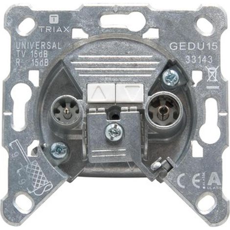 Antennensteckdose triax gedu 15 2 Ports Impedanz 75 Ohm (1/5)