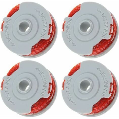 Lot de 4 Bobine Fil Coupe Bordure pour Flymo FLY021 Bobine de Fil Debroussailleuse Bobine de Rechange pour flymo Coupe Bordure 36ft/1,5 mm..