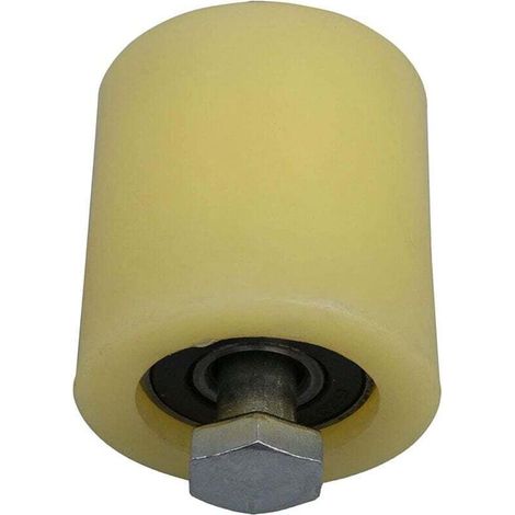 Roue De Guidage Coulissante 48x50mm Nylon Acier Plat Roulement À Rouleaux Avec Vis M12 Pour Porte Électrique (1/3)