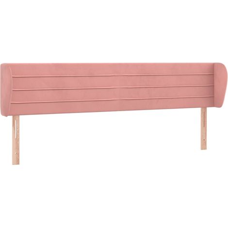 Maison Exclusive - Cabecero de terciopelo rosa 163x23x78/88 cm (1/5)