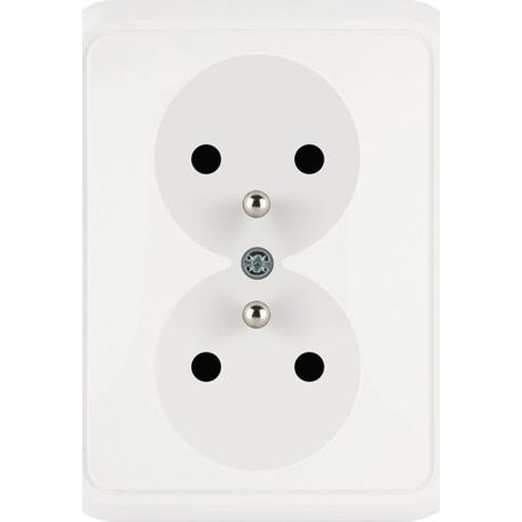 Conector doble Liza con o sin GPT-2z blanco