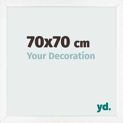 yd. - Cadre photo 70x70 - Blanc Brillant - MDF - Bologna (1/5)