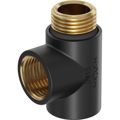 Mexen Uni-Term raccordo a T per resistenza elettrica, nero - W906-000-70 (1/2)
