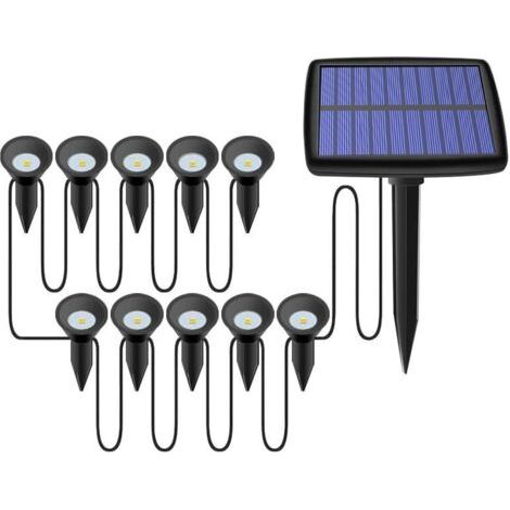 Solar Beacon - 10er-Pack LED-Solarleuchten für den Außenbereich FLITI
