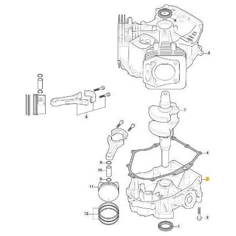 COPA MOTOR STIGA ORIGINAL - 118551541/0