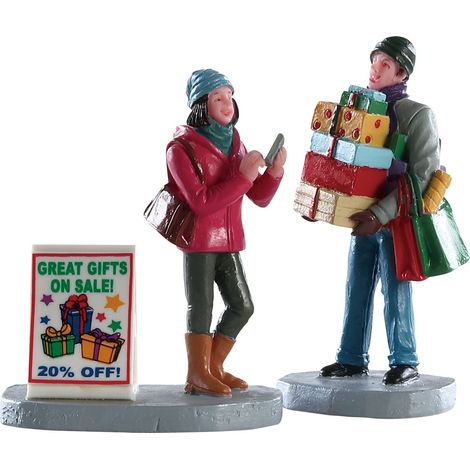 Modellismo Miniatura Statuette Lemax Natale Shopping 82584