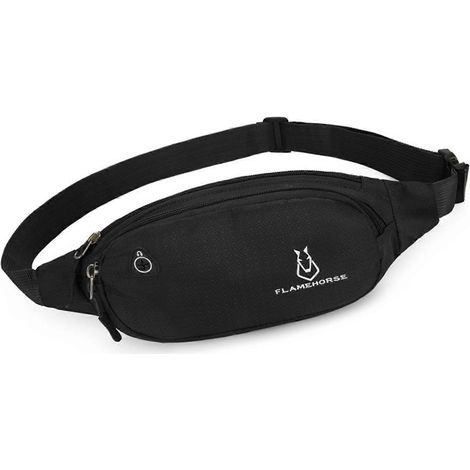 Umhängetasche, Gürteltasche für Damen und Herren, wasserdichtes Nylon, große Kapazität, multifunktional