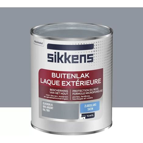 Laque Extérieure SIKKENS Satin Gris argent 0,75 L (1/3)