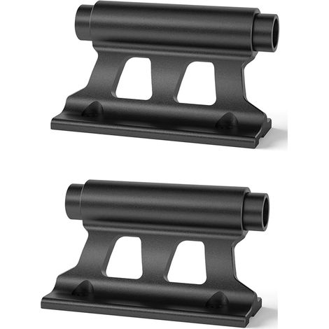 Sjqka – Support de fixation de fourche de vélo 2pcs – Charge maximale 15kg – Montage vertical/horizontal – Aluminium noir pour transport sécurisé (1/5)
