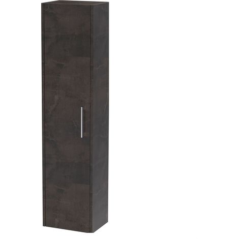 Winshill Wall Hung 1 Door Tall Cabinet - Metallic Slate - 350mm (1/4)