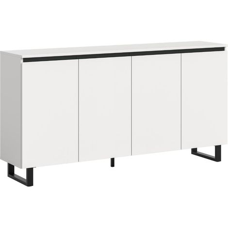 Tomasa Sideboard 4 Türen weiß.