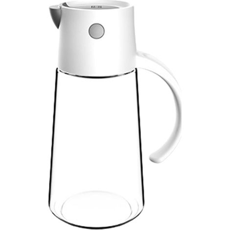 Bouteille À Huile - Verre Trempé 680 Ml - Bouchon À Bascullement Automatique Par Gravité - Pour Cuisine Barbecue Assaisonnement - 1 Pièce (1/5)