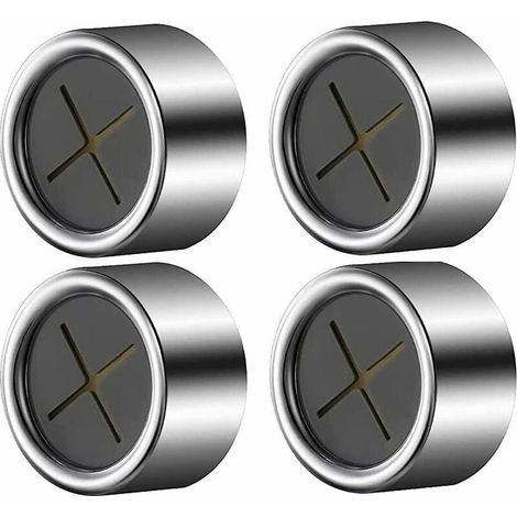 Juego de 4 ganchos para baño, redondos, adhesivos para toallas de cocina y trapos de cocina, cromados de primera calidad. (1/5)