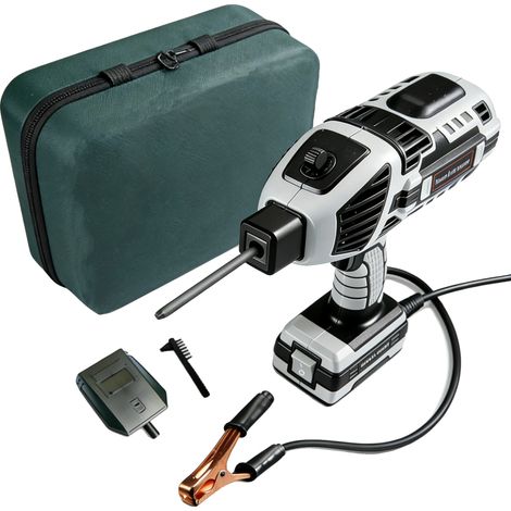 Máquina de soldar, diseño portátil, control digital automático, color gris. (1/2)