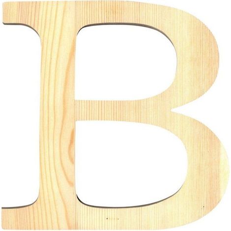 LETTRE B - 11.5 CM - BOIS
