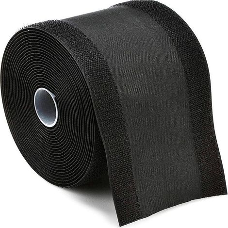 Gaine-câble adhésive en nylon de 1/3 mètre, réutilisable, pour sols, moquettes, coffres et bureaux (type 3M). (1/4)