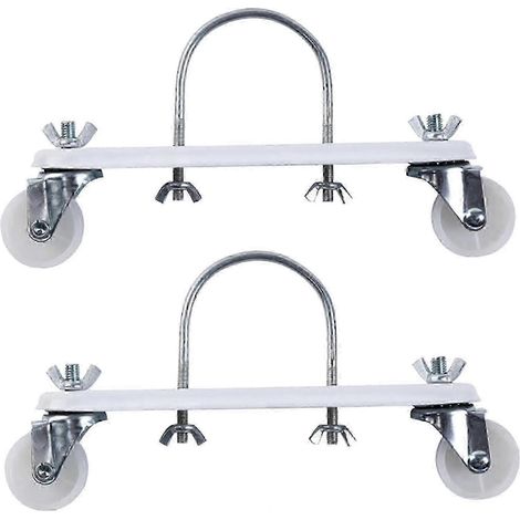 Supports de radiateur, 2 supports de radiateur en acier au carbone, support universel pour radiateur électrique, support de poulie mobile à roulettes (1/5)