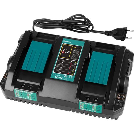 Chargeur de batterie lithium-ion 4 A 14,4 V-18 V Remplacement BL1850 BL1860 BL1815N BL1830 BL1840 (1/5)