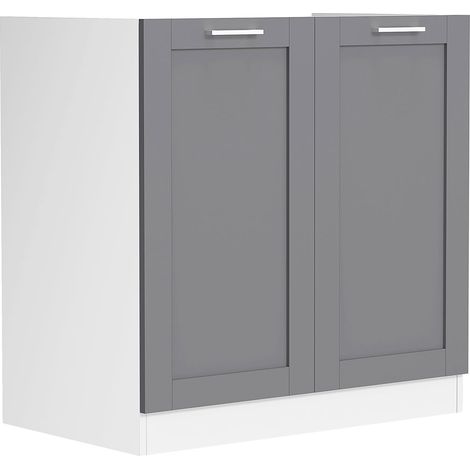 Meuble évier cuisine largeur 80 cm Colura 82x80x46 - VCM (1/4)