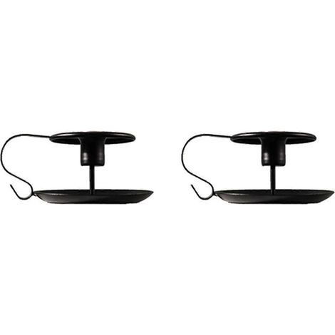 Stück Retro-Kerzenständer aus Schmiedeeisen, schwarz, für Spitzkerzen, ideal für Hochzeiten, Bars und als Heimdekoration