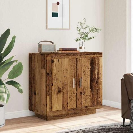 Buffet de Cuisine en Bois Style Vintage, Meuble Rangement 80x40x75 cm, Desserte Multiusage avec Étagères pour Salon ou Salle à Manger (1/5)