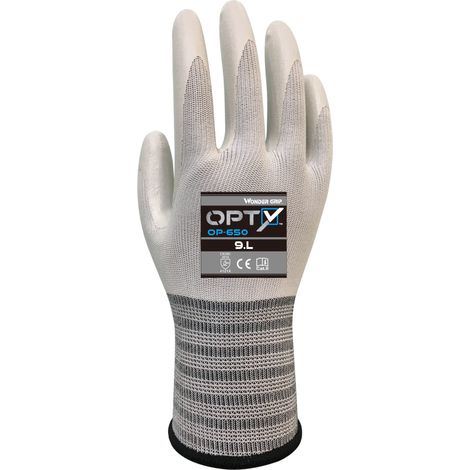 Wonder Grip Guanti da lavoro in nitrile  OPTY OP-650, calibro 13 7/S, 12 pezzi