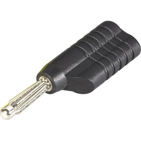 Fiche banane Schnepp S 4041 L sw mâle, droit Ø de la broche: 4 mm noir 1 pc(s) (1/4)