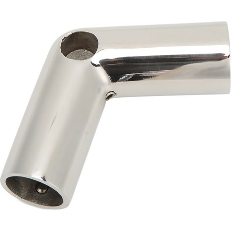 Support de main courante double face de 22 mm pour bateau, coude à 110°, en acier inoxydable 316, pour yachts et navires. (1/5)