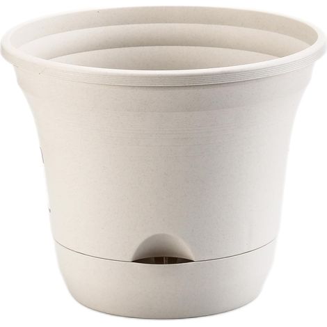 Lazy Planters Großer selbstbewässernder Übertopf für den Innen- und Außenbereich, Elfenbein, 30 cm (1/3)