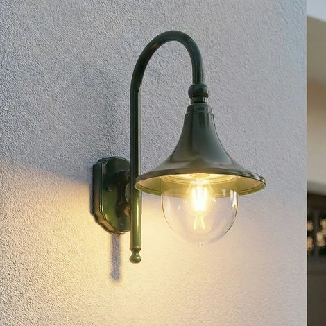 [NEUWERTIG] B-Ware Lindby Außenleuchte Wandlampe Daphne Außenbereich Grün Aluminium Kunststoff Ip44