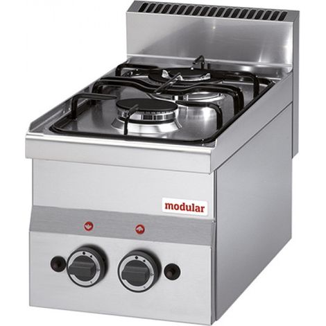 Réchaud 2 zones au gaz - Modular