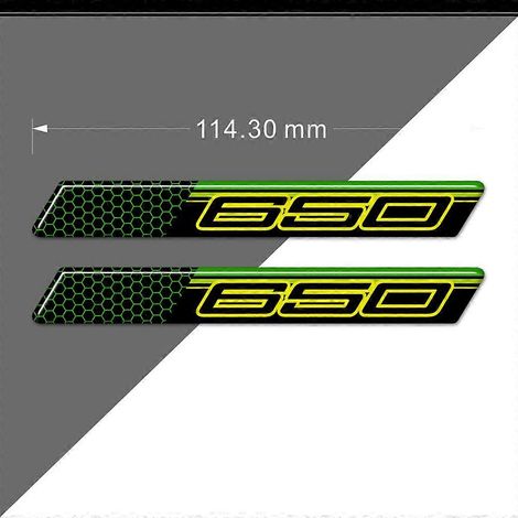 Autocollants de protection de réservoir pour Kawasaki Ninja 650 Z Z650 VERSYS, kit essence/huile, logo emblème en forme d'arête de poisson au niveau du genou (1/5)